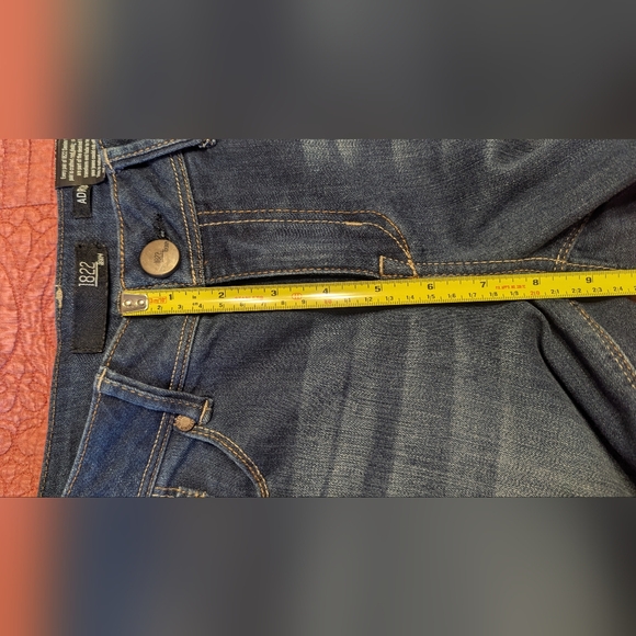 NWT, 1822 Denim Adrianna Dark Wash Stretchy Mid Rise Ankle Skinny Jeans. Sz 4 - Picture 11 of 11
